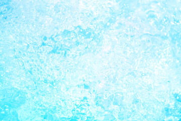 水イメージ　澄んだ河川や海の水面　水しぶきや気泡　波紋　環境　夏の清涼イメージ