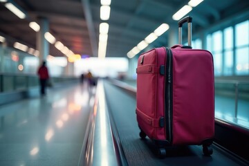 Oversized luggage on airport conveyor belt, ready for baggage claim , baggage, arrival