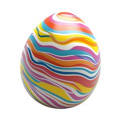 Obraz premium Colorful Easter Egg Design against transparent background
