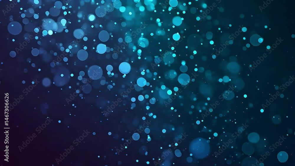 Poster abstract bokeh light particles in motion