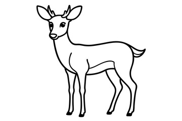 Modern Deer Silhouette Art