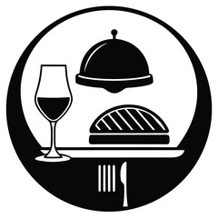 Elegant Restaurant Dinner Fine Dining Experience Icon