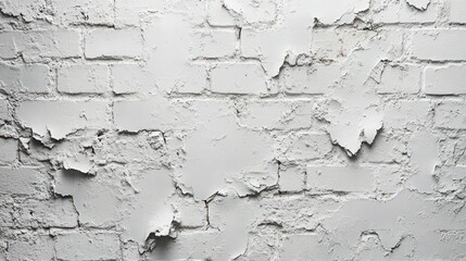 Aged white brick wall texture