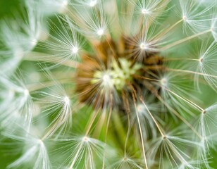 Close Up Of Dandelion Seed Head
