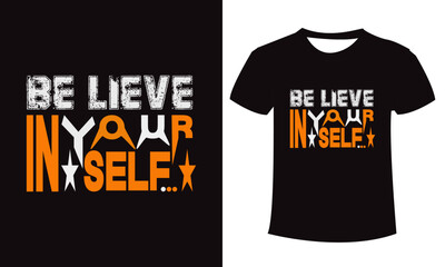 Be live in your self t shirt design concept
