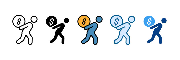 Liability Icon Set Multiple Style Collection