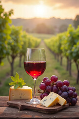 wine and cheese