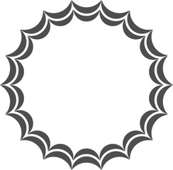 Abstract Circular Design Elements Frames