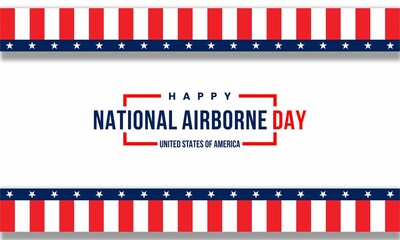 National Airborne Day design concept , vektor ilustration