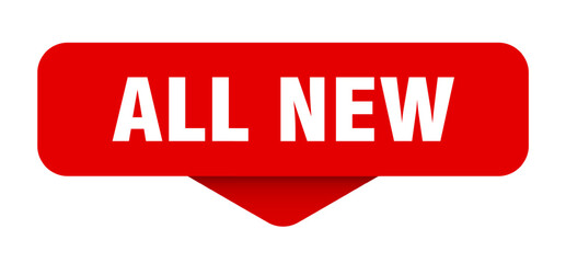 all new sticker. all new sign on transparent background