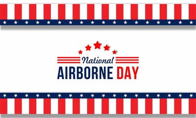 National Airborne Day design concept , vektor ilustration