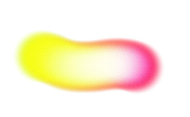 Abstract grainy gradient shaped cutout on transparent background, orange magenta color glowing noisy gradient shape, vibrant grungy shaped, digital noise effect.