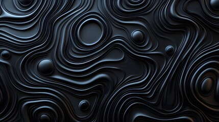 Obraz premium 31. Black abstract maze pattern with depth