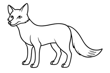 Wild Fox Sketch Vector