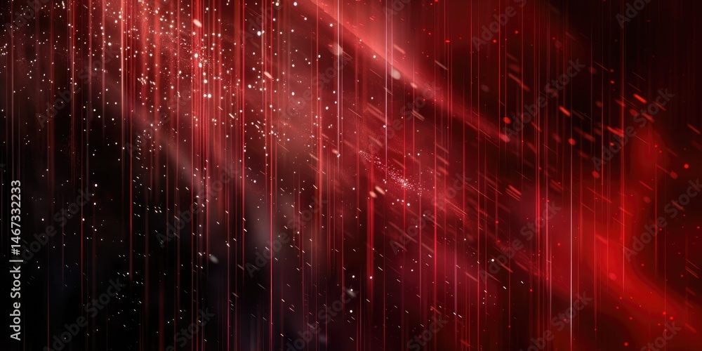 Poster abstract red black line effect on surface of modern template design express seamless style scene. di