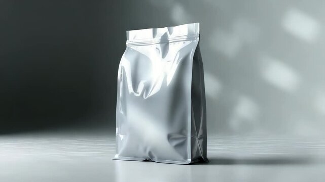 White or blank plastic bag for packaging isolated