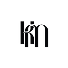 KM monogram logo design letter text name symbol monochrome logotype alphabet character simple logo