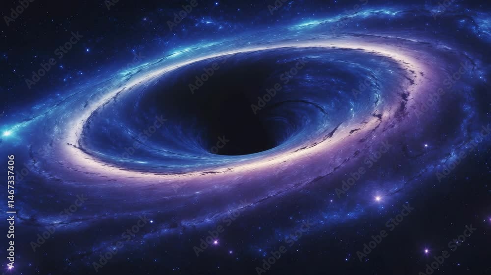 Poster black hole shadow in space: singularity with intense gravity absorbing light at the event horizon