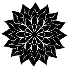 abstract flower vector