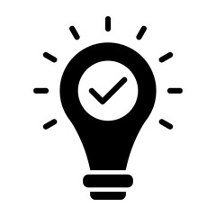 Idea  Vector Glyph Icon Design