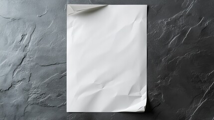 Paper mockup isolated on transparent background for design showcase and marketing purposes