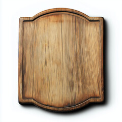 wooden cutting board isolated