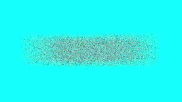 Words Goodbye 2025 displayed in a format formed by tiny dots that come together to create the text against a colorful backdrop marking the end of the year