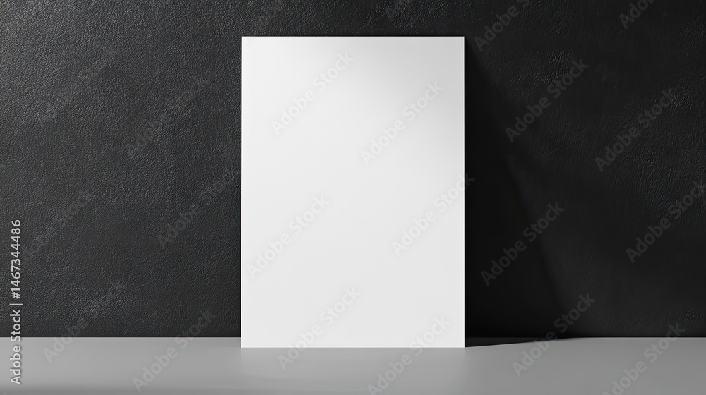Poster a paper print poster mockup is isolated on a translucent background to display designs.