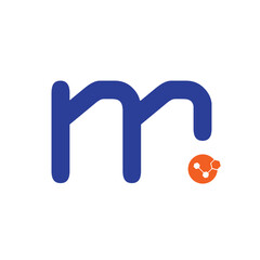 Creative Letter M Data or Technology Logo Design symbol. 標誌設計, ロゴデザイン, Diseño de logotipo