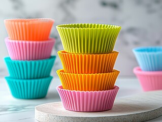 Colorful Silicone Cupcake Line
