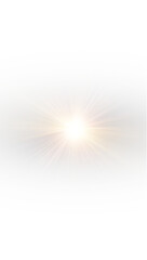 Transparent Sparkle Flare – White Glowing Light with Shiny Burst, Abstract Star Glow, and Orange-Blue Ray Explosion for Magic Background Effect