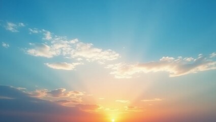 Fototapeta premium Morning Sky Cloudy Day - Morning Sky Sunset