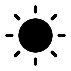 Sun  Vector Glyph Icon Design