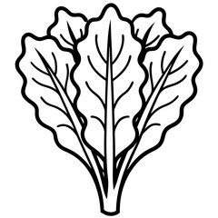 Obraz premium Swiss Chard icon vector