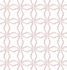 Fototapeta premium Pastel colored geometric seamless pattern. Repeating simple design in for shirts, textiles, wallpaper, linen stationery