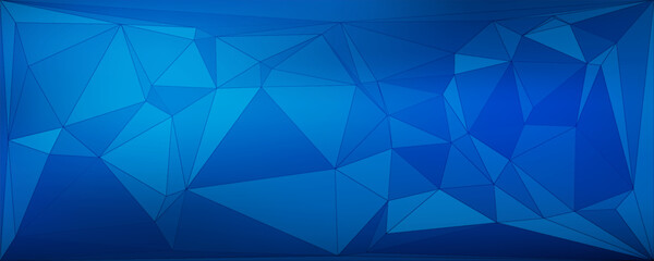 Obraz premium Dark BLUE vector abstract polygonal pattern. Creative geometric illustration in Origami style with gradient. Brand-new design for your business.