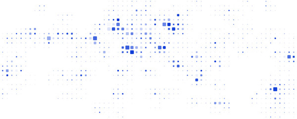 Dark BLUE vector modern geometrical background. Abstract template. Geometric pattern in square style with gradient.