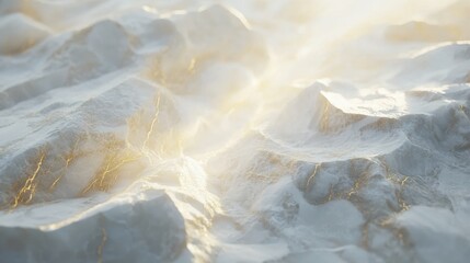 Obraz premium Elegant white stone texture with subtle gold marble streaks creating a luxurious atmosphere in natural light