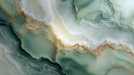 Obraz premium Exploring the elegance of green onyx-inspired marble with exquisite semi-translucent details and premium textures for stunning interior design