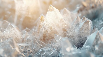 Exploring the intricate beauty of diamond crystal structure showcasing chaotic reflections and soft spectrum highlights in stunning detail