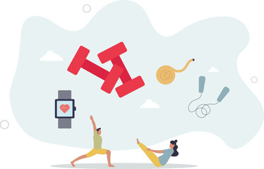 Smart watches and wrist watch for sport activity tracking.Wearable technology for oxygen level measurement and heart rate control in gym. character life .