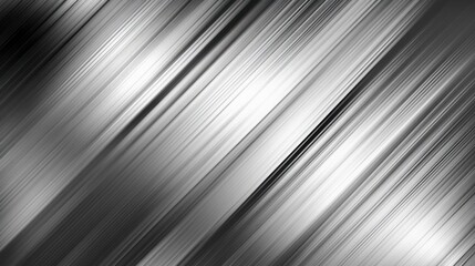 Obraz premium Elegant brushed silver metal sheet showcasing smooth directional texture with a minimalistic industrial design in 4K resolution