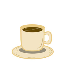 coffee cup isolated on white