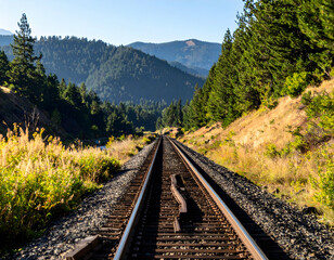 Forest Mountain Railroad Tracks