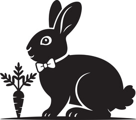 Obraz premium Animals vector silhouette. The design will be clean bold shape. And the design will be very simple black silhouette. And the background will be clean solid white color