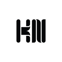 KN monogram logo design letter text name symbol monochrome logotype alphabet character simple logo