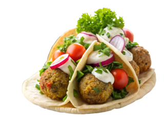 falafel with tahini