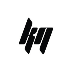 KN monogram logo design letter text name symbol monochrome logotype alphabet character simple logo