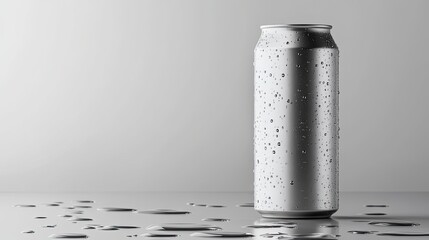 Drink products can be showcased and displayed in a long, narrow container with translucent water droplets.