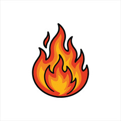 vector fire icon